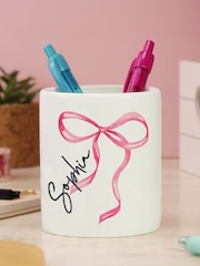 Personalised Bow Make-Up Brush Holder by PMC - Image 3 of 3