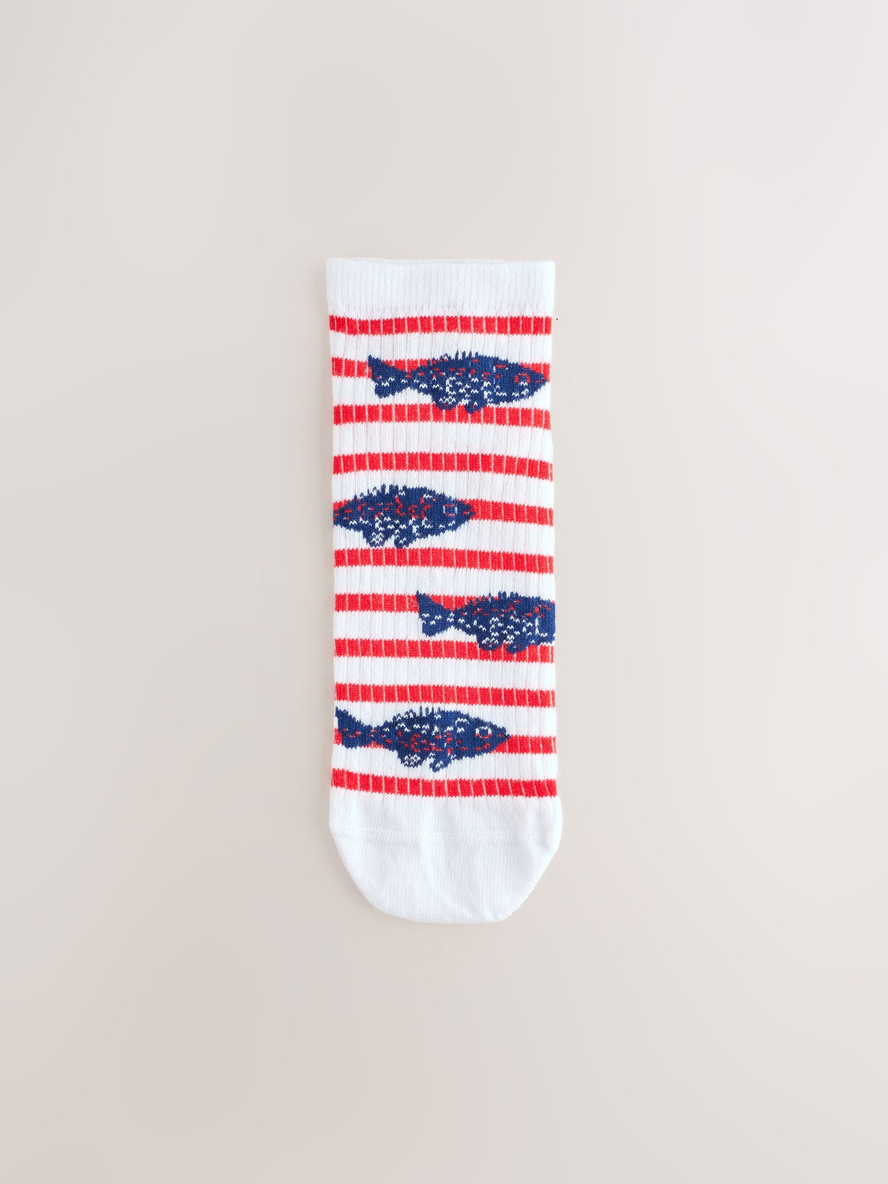 Buy Blue Nautical Trainer Socks 4 Pack from Next USA
