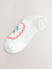 White Fruit Logo Trainer Socks 4 Pack - Image 2 of 7