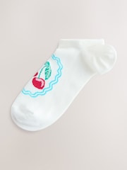 White Fruit Logo Trainer Socks 4 Pack - Image 5 of 7