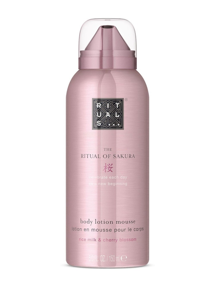 Rituals The Ritual of Sakura Cherry Blossom & Rice Milk Body Lotion Mousse 150ml - Image 1 of 5 Rituals The Ritual of Sakura Cherry Blossom & Rice Milk Body Lotion Mousse 150ml - Image 1 of 5