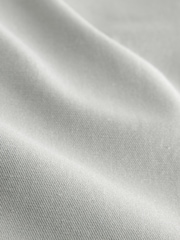 Light Grey Relaxed Tapered Fit Cotton/Linen Trousers With Leather Belt - Image 9 of 12