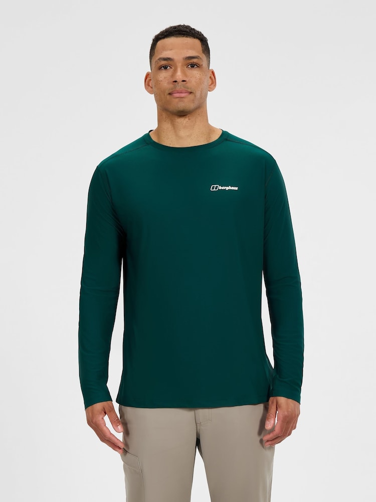Berghaus Green Mens 24/7 Basecrewls T-Shirt - Image 1 of 5 Berghaus Green Mens 24/7 Basecrewls T-Shirt - Image 1 of 5