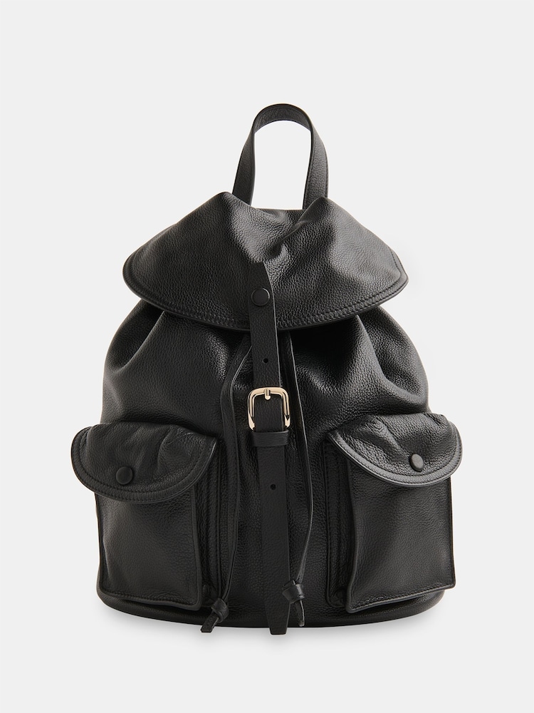 Whistles Black Sierra Pocket Detail Backpack - Image 1 of 5