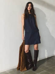 BHOEM Ärmlös Mini Klänning i Mjuk Denim - Bild 3 av 5