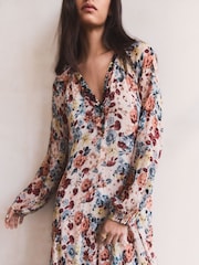 BHOEM Multi Floral Print Maxi Flowy Dress - Attēls 5 no 6