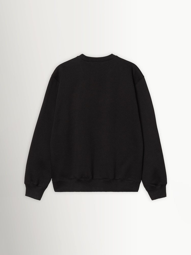 Carhartt WIP Black Graphic Logo Sweatshirt - Image 7 of 7