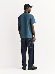 Carhartt WIP Blue American Script T-Shirt - Image 4 of 6