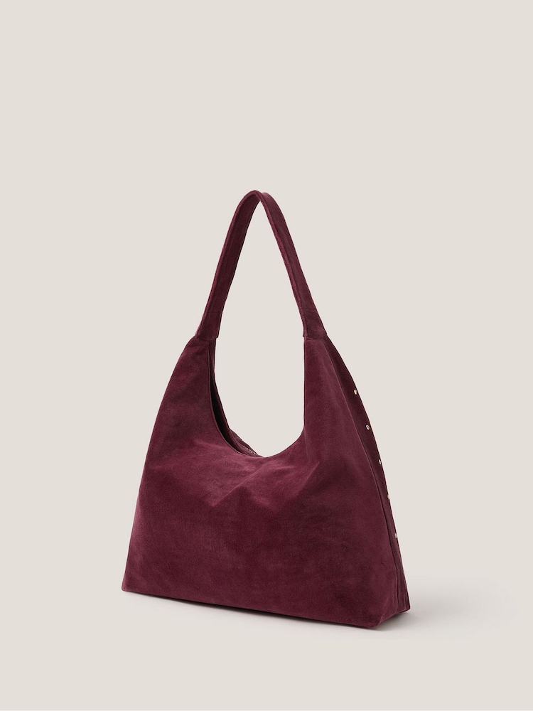 Monsoon Red Lily Embroidered Slouch Shoulder Bag - Image 2 of 3 Monsoon Red Lily Embroidered Slouch Shoulder Bag - Image 2 of 3