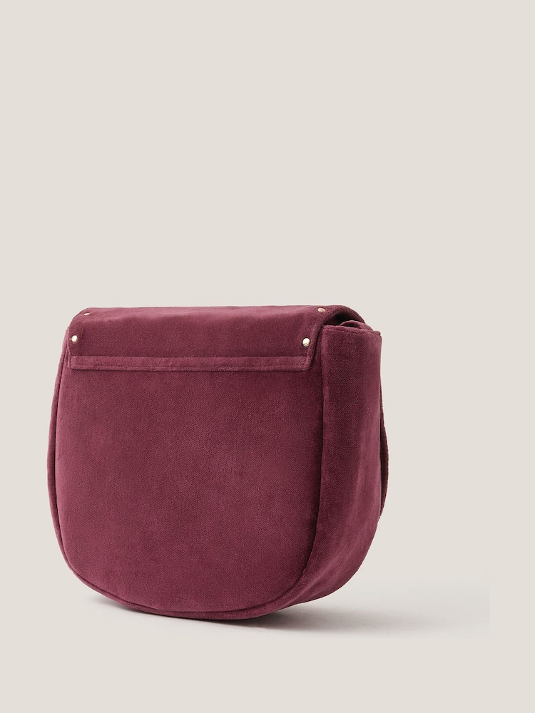 Monsoon Red Lily Embroidered Satchel Cross-Body Bag - Image 2 of 3 Monsoon Red Lily Embroidered Satchel Cross-Body Bag - Image 2 of 3
