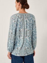 Monsoon Blue Mandy Paisley Print Blouse - Image 3 of 5