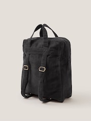 Monsoon Black Lily Embroidered Corduroy Backpack - Image 2 of 3