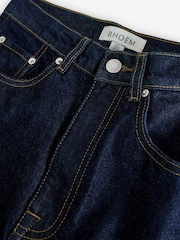 BHOEM High Rise Straight Raw Denim Rinse Trousers - Image 7 of 10