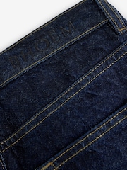 BHOEM High Rise Straight Raw Denim Rinse Trousers - Image 8 of 10