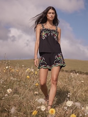 Love & Roses Träger-Oberteil mit Stickerei - Bild 5 von 5