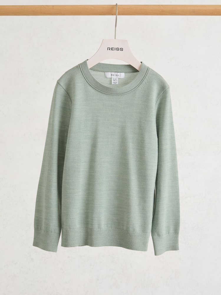 Reiss Light Sage Green Wessex Jumper - Image 1 of 4