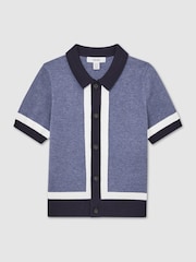 Reiss Navy/Airforce Blue Craig Polo Shirt - Image 2 of 4