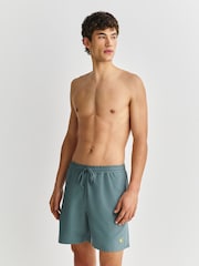 Carhartt WIP Green Chase Swim Shorts - Image 3 of 7