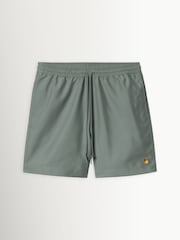 Carhartt WIP Green Chase Swim Shorts - Image 6 of 7