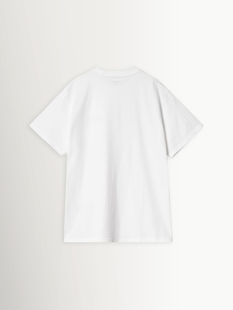 Carhartt WIP White Script Embroidery T-Shirt - Image 8 of 8