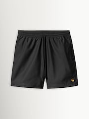 Carhartt WIP Black Chase Swim Shorts - Image 1 of 2