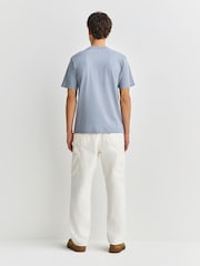 Carhartt WIP Blue Short Sleeve Script Logo T-Shirt - Image 4 of 8