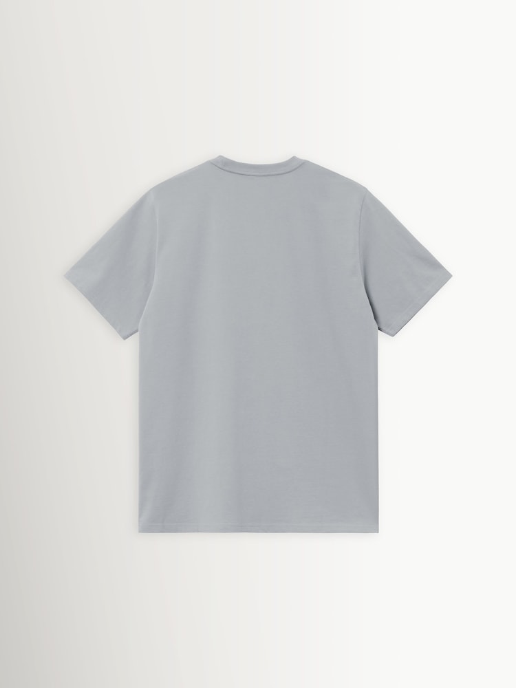 Carhartt WIP Blue Short Sleeve Script Logo T-Shirt - Image 8 of 8