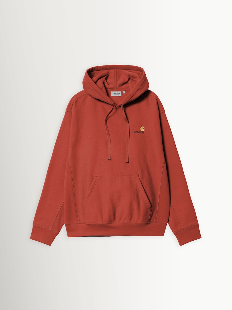 Carhartt WIP Red American Script Hoodie - Image 1 of 2