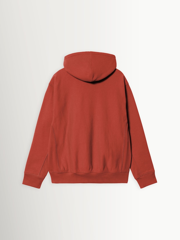 Carhartt WIP Red American Script Hoodie - Image 10 of 10