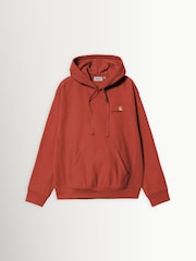 Carhartt WIP Red American Script Hoodie - Image 9 of 10