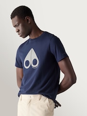 Moose Knuckles Blue Tandem Graphic T-Shirt - Image 1 of 7