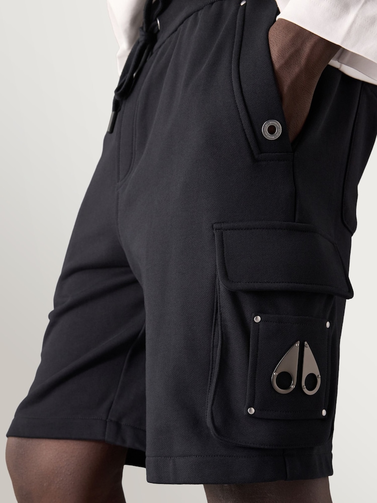 Moose Knuckles Black Hartsfield Cargo Shorts - Image 3 of 3