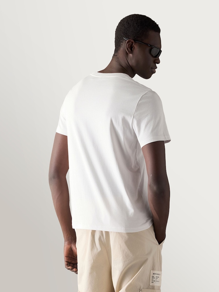 Moose Knuckles White Tandem Graphic T-Shirt - Image 2 of 6