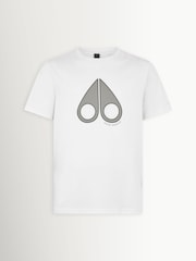 Moose Knuckles White Tandem Graphic T-Shirt - Image 4 of 6