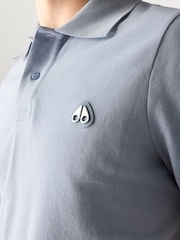 Moose Knuckles Blue Everett Polo Shirt - Image 3 of 7