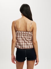 Cotton On Brown Cotton Lace Cami Top - Image 2 of 4