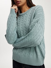 Verde - Cotton On Cotton Crew Neck Jumper - Imagem 3 de 4