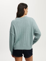 Verde - Cotton On Cotton Crew Neck Jumper - Imagem 4 de 4