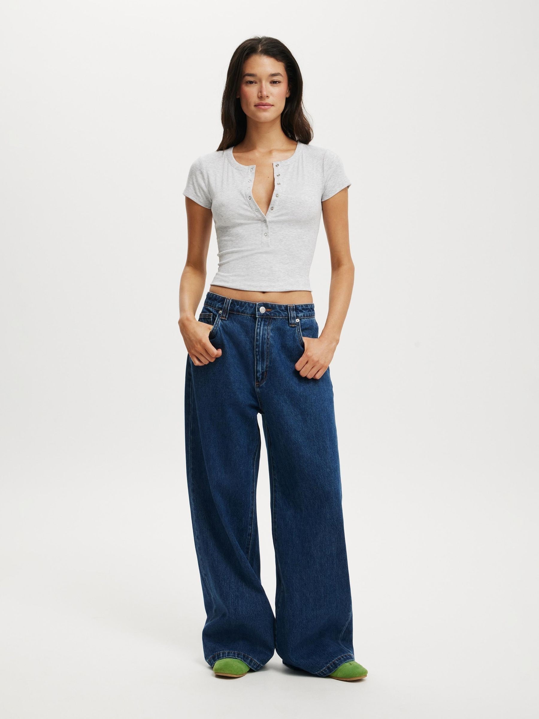 Buy Cotton On Blue Low Super Baggy Jeans from Next South Africa