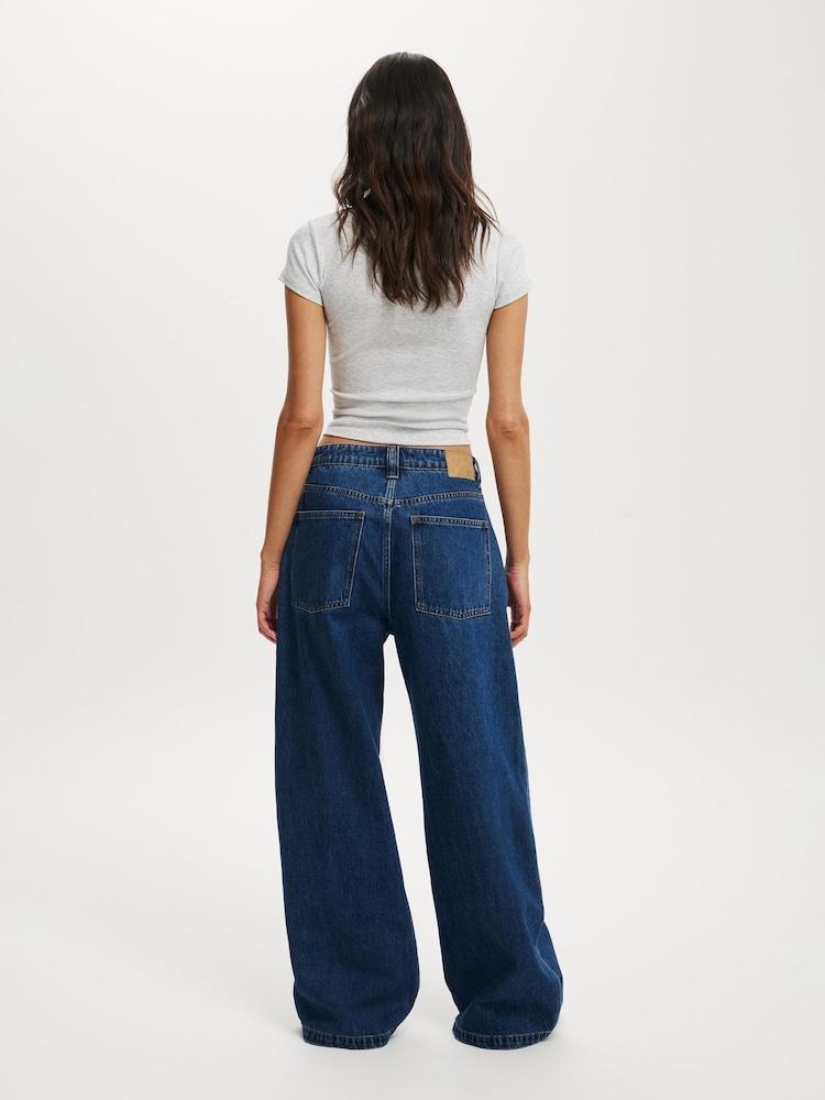 Cotton On Blue Low Super Baggy Jeans - Image 2 of 8