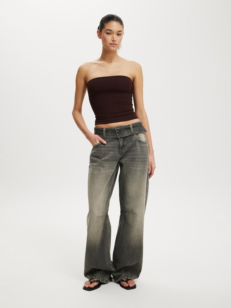 Cotton On Grey Low Barrel Jeans - Image 1 of 8