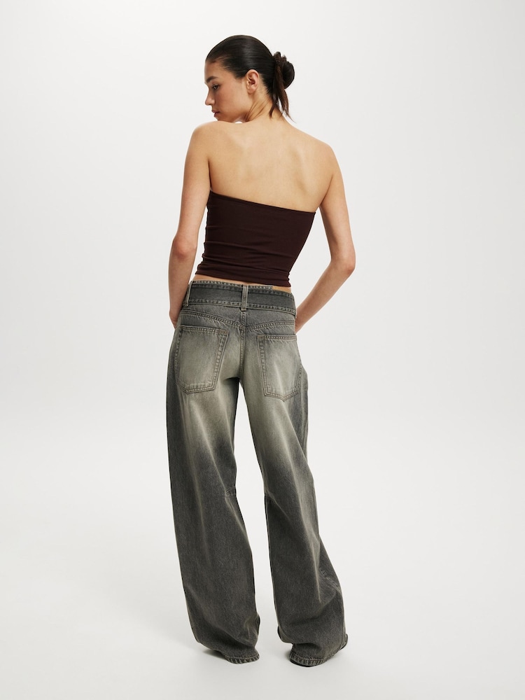 Cotton On Grey Low Barrel Jeans - Image 2 of 8