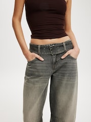 Cotton On Grey Low Barrel Jeans - Image 5 of 8