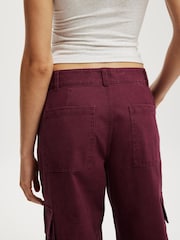 Cotton On Purple Benny Cargo Trousers - Image 6 of 6