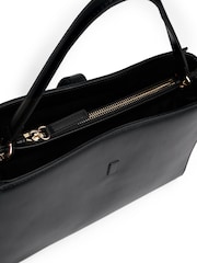 Tommy Hilfiger Black Monogram Crossbody Satchel Bag - Image 2 of 5