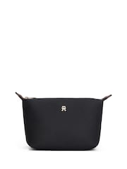 Tommy Hilfiger Black Monogram Plaque Washbag - Image 1 of 4