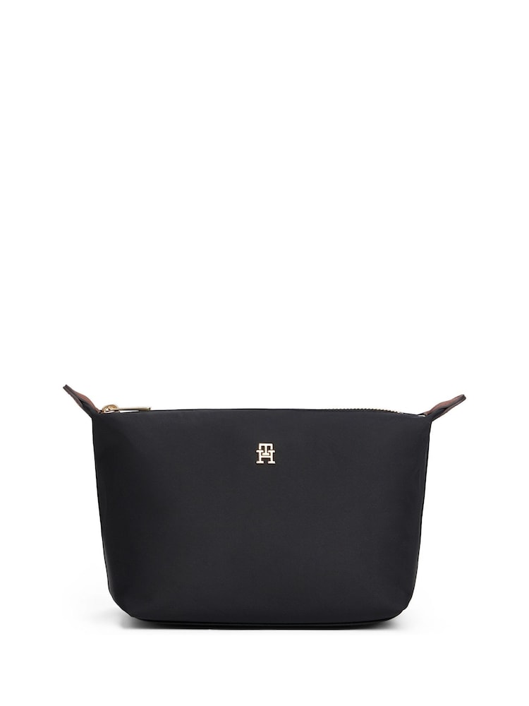 Tommy Hilfiger Black Monogram Plaque Washbag - Image 1 of 4