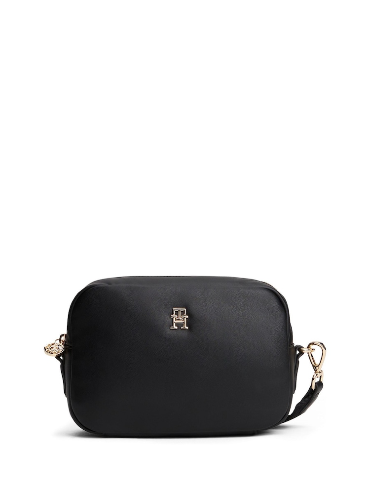 Tommy Hilfiger Black/White Monogram Cross-Body Camera Bag - Image 1 of 5