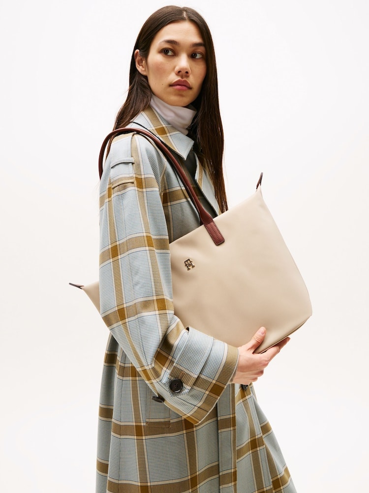 Tommy Hilfiger Natural Monogram Tote Bag - Image 5 of 5 Tommy Hilfiger Natural Monogram Tote Bag - Image 5 of 5