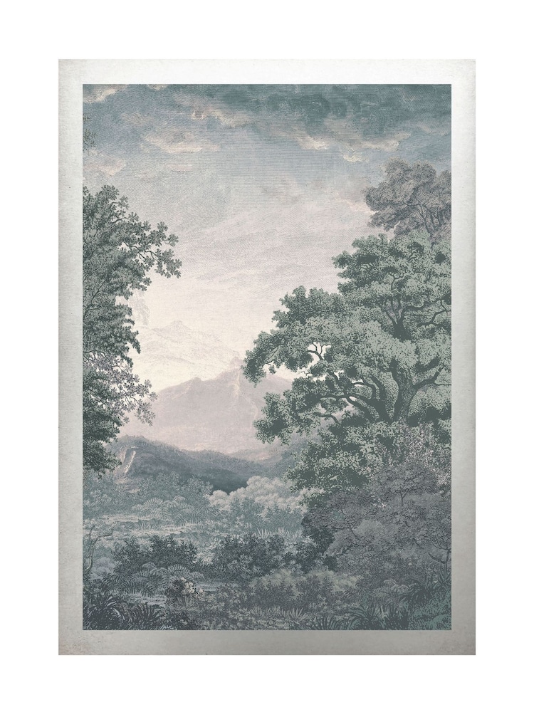 Graham & Brown Multicolour Sketch Forest Green Wood Frame - Image 4 of 4